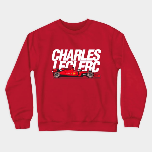 Charles Leclerc Ferrari Crewneck Sweatshirt by jaybeetee